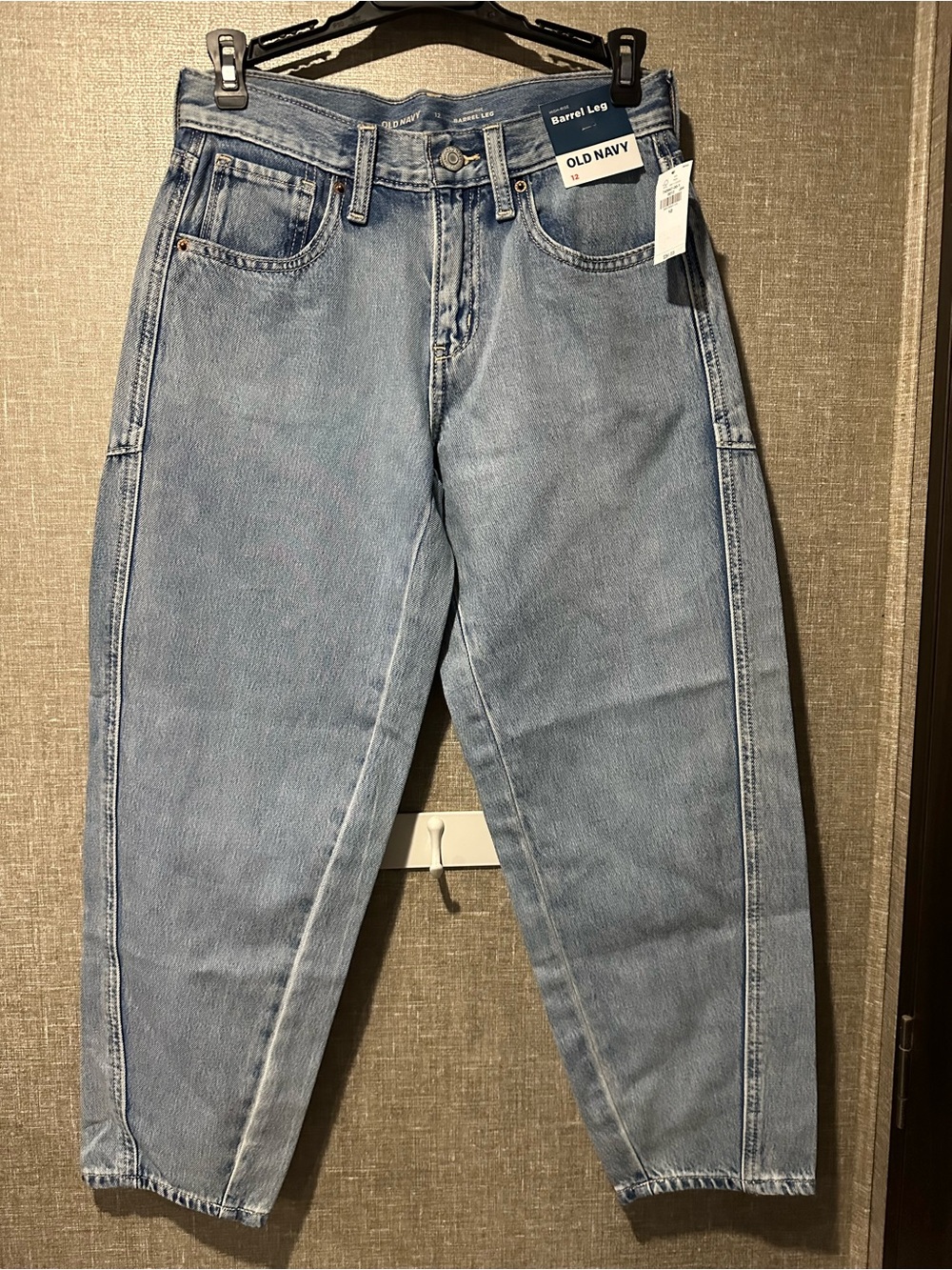 Old Navy Kids Light Wash Barrel Jeans